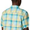imageColumbia Mens Super Slack Tide Camp Shirt Short SleeveGulf Stream Multi Gingham