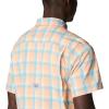 imageColumbia Mens Super Slack Tide Camp Shirt Short SleeveLight Coral Mid Gingham