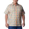 imageColumbia Mens Super Slack Tide Camp Shirt Short SleeveLight Coral Mid Gingham