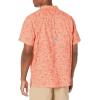 imageColumbia Mens Super Slack Tide Camp Shirt Short SleeveLight Coral Tallyfish