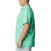 imageColumbia Mens Super Slack Tide Camp Shirt Short SleeveLight Jade Merry Mahi Print