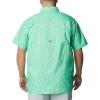 imageColumbia Mens Super Slack Tide Camp Shirt Short SleeveLight Jade Merry Mahi Print