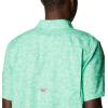 imageColumbia Mens Super Slack Tide Camp Shirt Short SleeveLight Jade Merry Mahi Print