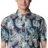 imageColumbia Mens Super Slack Tide Camp Shirt Short SleeveMint Cay Tunatropic Print