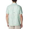 imageColumbia Mens Super Slack Tide Camp Shirt Short SleeveNew Mint Kona Kraze