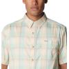 imageColumbia Mens Super Slack Tide Camp Shirt Short SleeveNew Mint Ombre Check