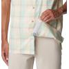 imageColumbia Mens Super Slack Tide Camp Shirt Short SleeveNew Mint Ombre Check