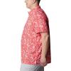 imageColumbia Mens Super Slack Tide Camp Shirt Short SleeveRed Hibiscus Kona Print