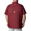 imageColumbia Mens Super Slack Tide Camp Shirt Short SleeveRed Spark Deepsea Medley