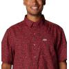 imageColumbia Mens Super Slack Tide Camp Shirt Short SleeveRed Spark Deepsea Medley