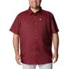 imageColumbia Mens Super Slack Tide Camp Shirt Short SleeveRed Spark Deepsea Medley