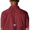 imageColumbia Mens Super Slack Tide Camp Shirt Short SleeveRed Spark Deepsea Medley