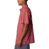imageColumbia Mens Super Slack Tide Camp Shirt Short SleeveRed Spark Fish Bobber Print