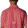 imageColumbia Mens Super Slack Tide Camp Shirt Short SleeveRed Spark Fish Bobber Print