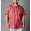 imageColumbia Mens Super Slack Tide Camp Shirt Short SleeveRed Spark Fish Bobber Print