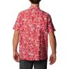 imageColumbia Mens Super Slack Tide Camp Shirt Short SleeveRed Spark Kona Kalikimaka Print