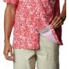 imageColumbia Mens Super Slack Tide Camp Shirt Short SleeveRed Spark Kona Print