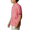 imageColumbia Mens Super Slack Tide Camp Shirt Short SleeveRed Spark Kona Print
