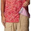 imageColumbia Mens Super Slack Tide Camp Shirt Short SleeveRed Spark Merry Mahi Print