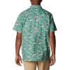 imageColumbia Mens Super Slack Tide Camp Shirt Short SleeveSafari Fishfinder Print