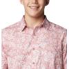 imageColumbia Mens Super Slack Tide Camp Shirt Short SleeveSandalwood Pink Tunado Tonal