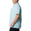 imageColumbia Mens Super Slack Tide Camp Shirt Short SleeveSpring Blue Hula Fish Print