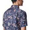 imageColumbia Mens Super Slack Tide Camp Shirt Short SleeveTranquil Teal Kona Kraze Print