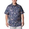imageColumbia Mens Super Slack Tide Camp Shirt Short SleeveTranquil Teal Kona Kraze Print