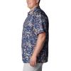 imageColumbia Mens Super Slack Tide Camp Shirt Short SleeveTranquil Teal Kona Kraze Print
