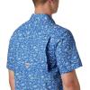 imageColumbia Mens Super Slack Tide Camp Shirt Short SleeveVivid Blue Gamefish Print