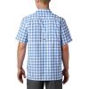 imageColumbia Mens Super Slack Tide Camp Shirt Short SleeveVivid Blue Palaka Plaid