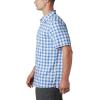 imageColumbia Mens Super Slack Tide Camp Shirt Short SleeveVivid Blue Palaka Plaid