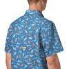 imageColumbia Mens Super Slack Tide Camp Shirt Short SleeveVivid Blue Tribal Fish Print