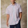 imageColumbia Mens Super Slack Tide Camp Shirt Short SleeveWhite Fish Bobber Print
