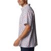 imageColumbia Mens Super Slack Tide Camp Shirt Short SleeveWhite Fish Bobber Print