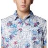 imageColumbia Mens Super Slack Tide Camp Shirt Short SleeveWhite Palmeria