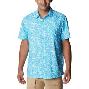 imageColumbia Mens Super Slack Tide Camp Shirt Short SleeveAtoll Kona Print