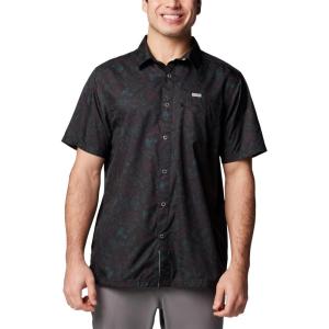 imageColumbia Mens Super Slack Tide Camp Shirt Short SleeveBlack Casted N Blasted