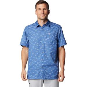 imageColumbia Mens Super Slack Tide Camp Shirt Short SleeveBluebell Deepdivers