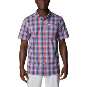 imageColumbia Mens Super Slack Tide Camp Shirt Short SleeveCarbon Mid Gingham