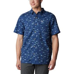 imageColumbia Mens Super Slack Tide Camp Shirt Short SleeveCarbon Tailfins Print
