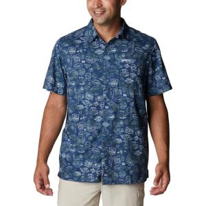 imageColumbia Mens Super Slack Tide Camp Shirt Short SleeveCarbon Tye Dye Print