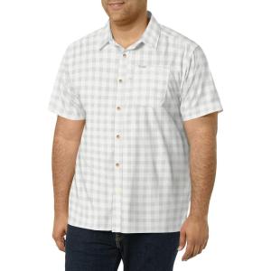 imageColumbia Mens Super Slack Tide Camp Shirt Short SleeveCool Grey Palaka Plaid