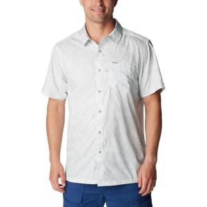 imageColumbia Mens Super Slack Tide Camp Shirt Short SleeveCool Grey Tunado Tonal