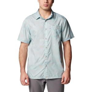 imageColumbia Mens Super Slack Tide Camp Shirt Short SleeveCrushed Blue Casted N Blasted