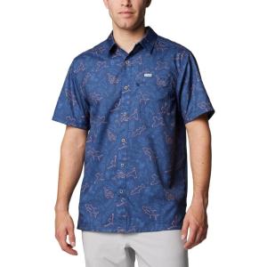 imageColumbia Mens Super Slack Tide Camp Shirt Short SleeveNocturnal Casted N Blasted