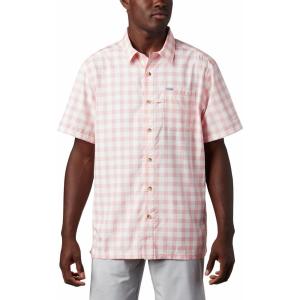 imageColumbia Mens Super Slack Tide Camp Shirt Short SleeveSorbet Palaka Plaid
