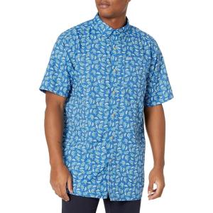 imageColumbia Mens Super Slack Tide Camp Shirt Short SleeveVivid Blue Triangler
