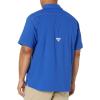 imageColumbia Mens Low Drag Offshore Short Sleeve ShirtVivid Blue
