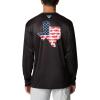imageColumbia Mens Terminal Tackle PFG Statetriot Long SleeveBlack  White Tx